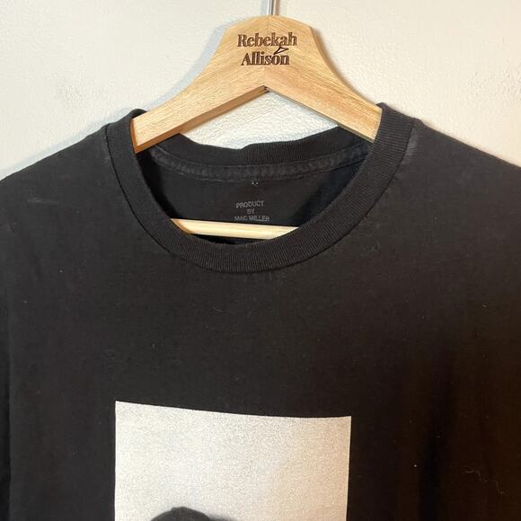 Mac Miller Portrait Tee Shirt Black Men's Medium Urban Outfitters EUC - Picture 9 of 10